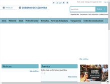 Tablet Screenshot of minsalud.gov.co